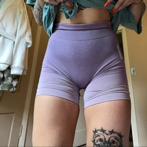Gymshark ombré purple shorts